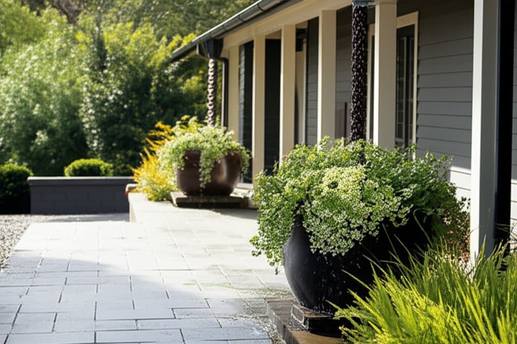 Featured image for Rain Chains Transform Roof Runoff Into Garden Art