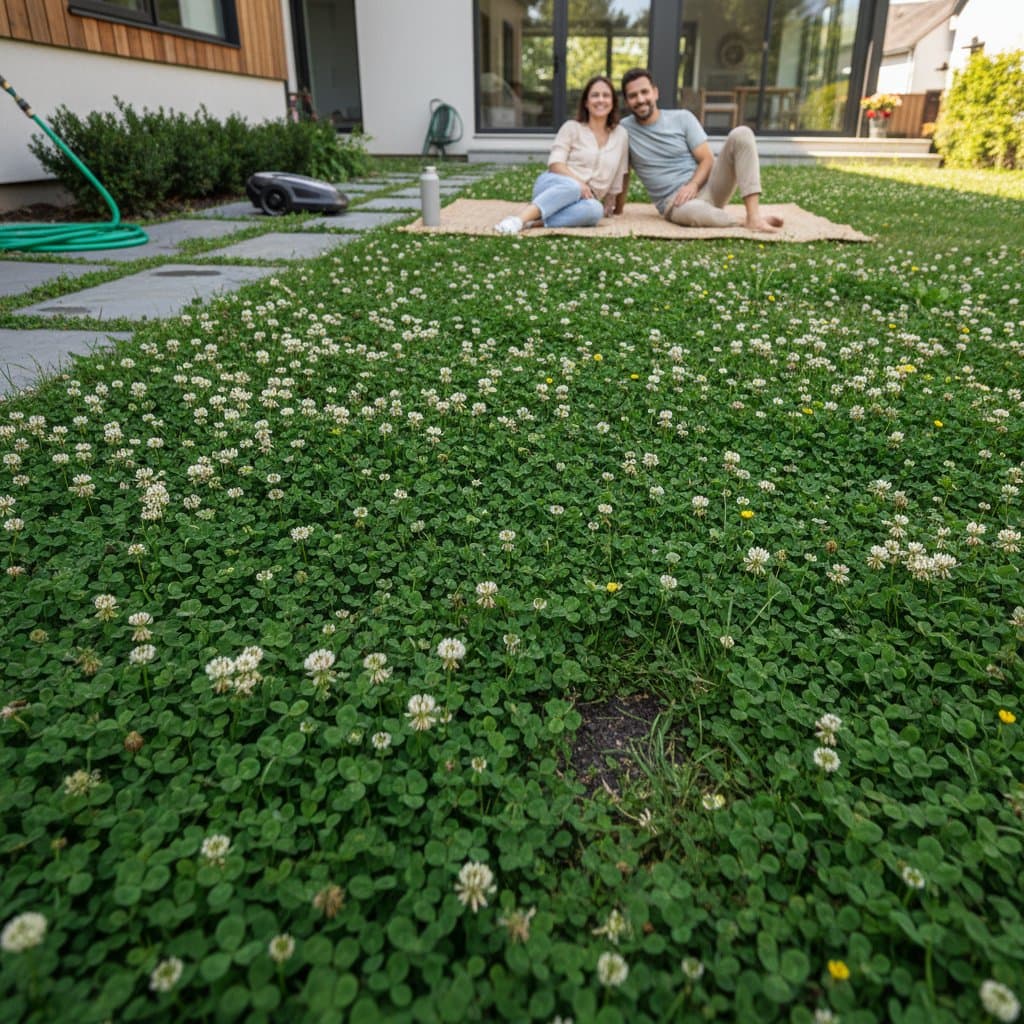 Featured image for Why Clover Lawns Need Less Water Than Grass