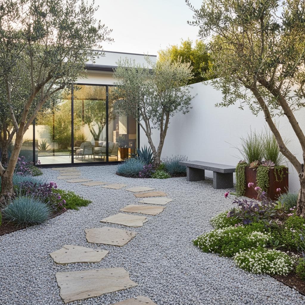 Featured image for Why Gravel Courtyards Lead 2025's No-Mow Trend