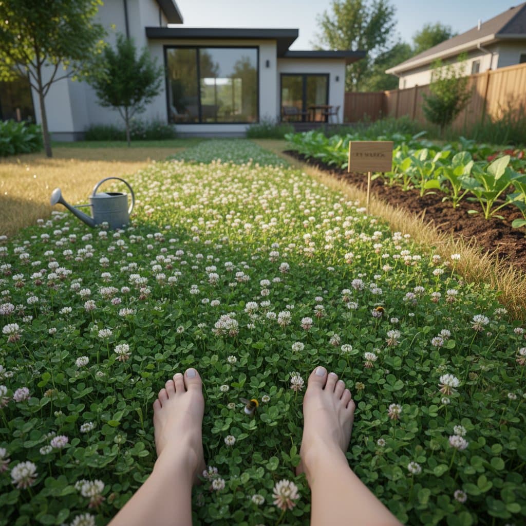 Featured image for Clover Lawns Cut Water Use While Fixing Soil Naturally