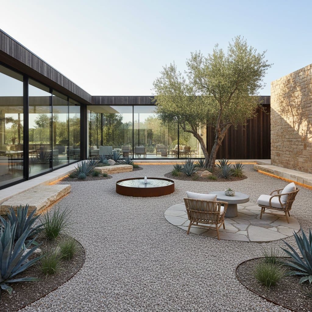 Featured image for Gravel Courtyards Redefine Luxury Through Sustainability