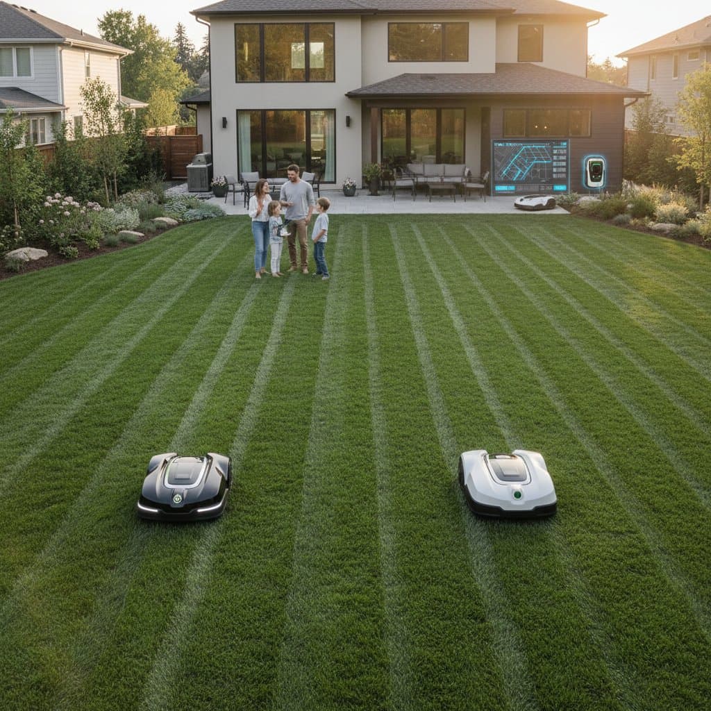 Featured image for Robotic Mowers Handle 5000+ Sq Ft Lawns Automatically