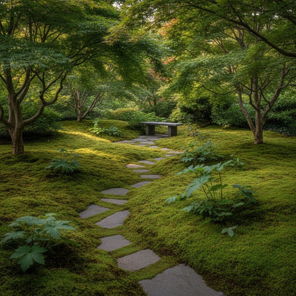 Featured image for Moss Lawns Thrive in Shade Without Mowing or Water