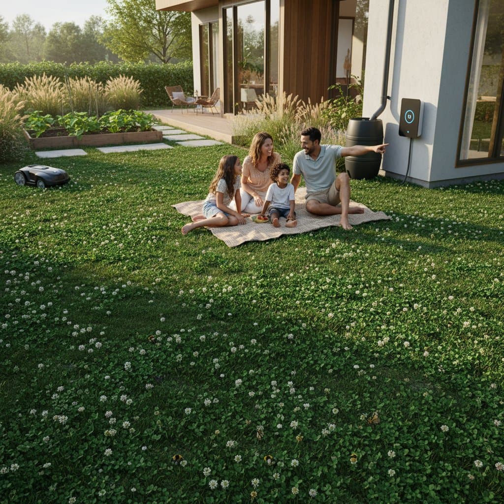 Featured image for Why Clover Lawns Need 75% Less Water Than Grass