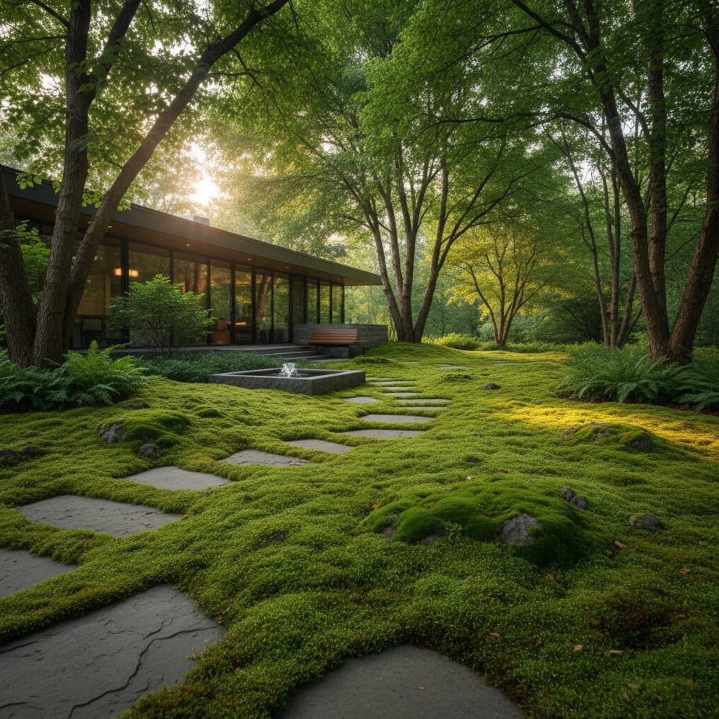 Featured image for Moss Lawns Thrive Where Grass Fails in Shade