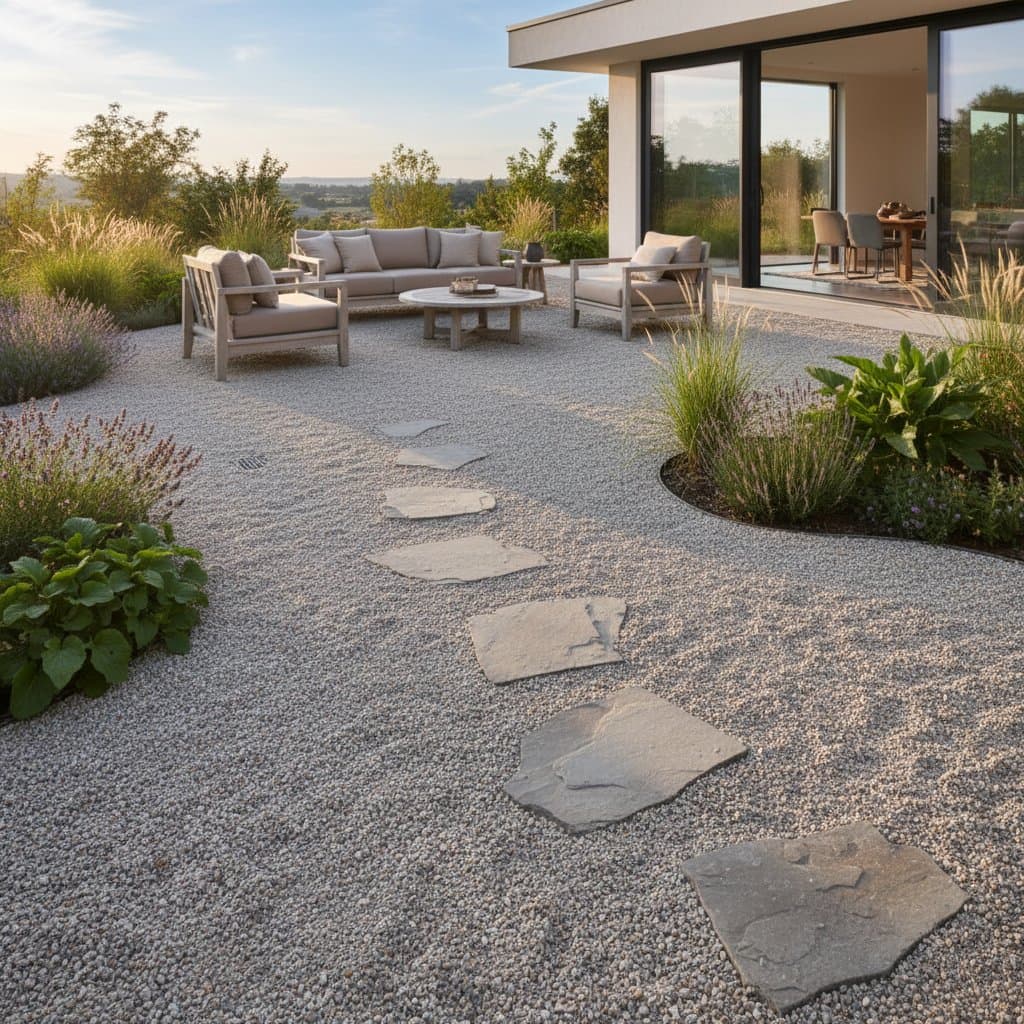 Featured image for Gravel Patios Cost Less and Drain Better Than Concrete