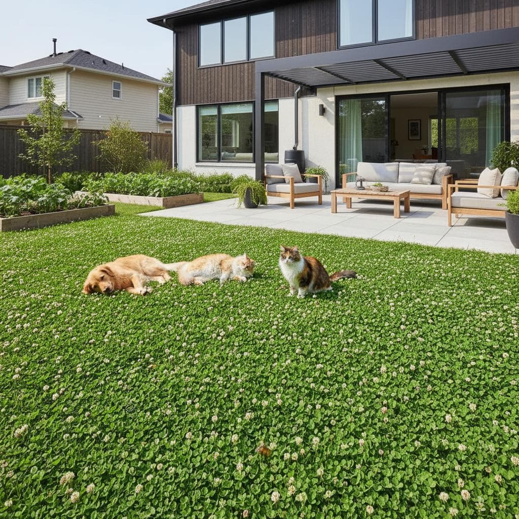 Featured image for Why Homeowners Replace Grass with Clover Lawns