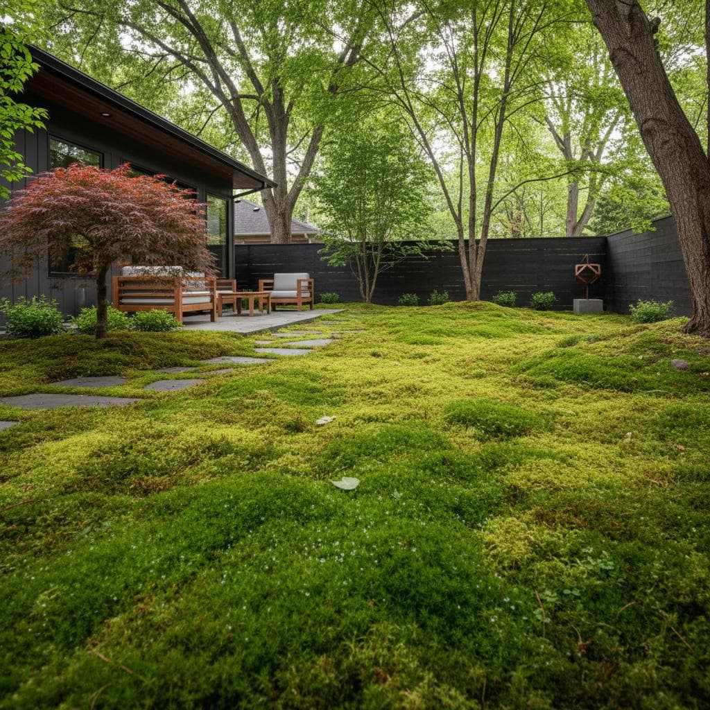 Featured image for Why Shady Yards Are Switching to Moss Lawns