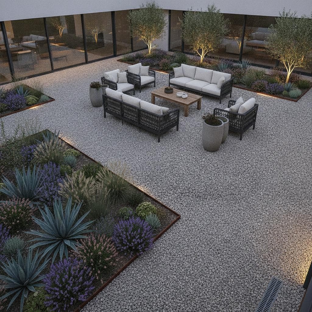 Featured image for Gravel Courtyards: Softer Sound and Better Drainage
