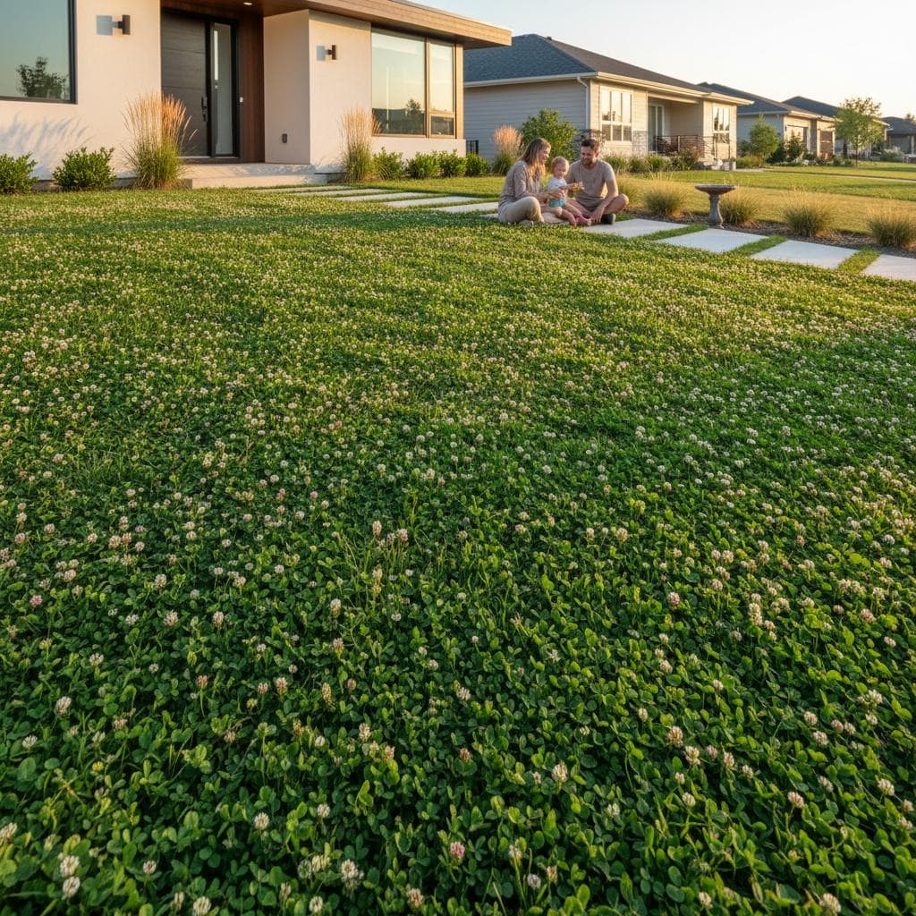 Featured image for Why Clover Lawns Beat Grass and Win HOA Approval