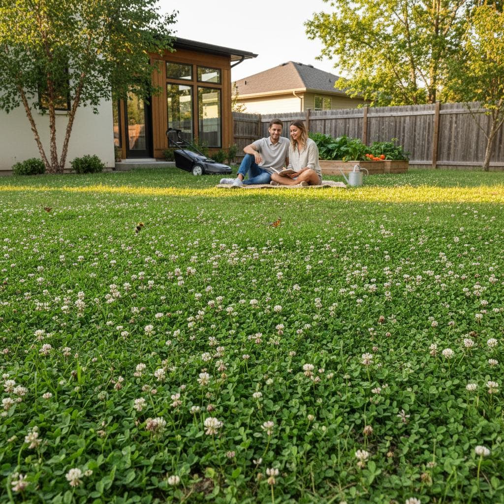 Featured image for Why Clover Lawns Cut Maintenance and Feed Your Soil