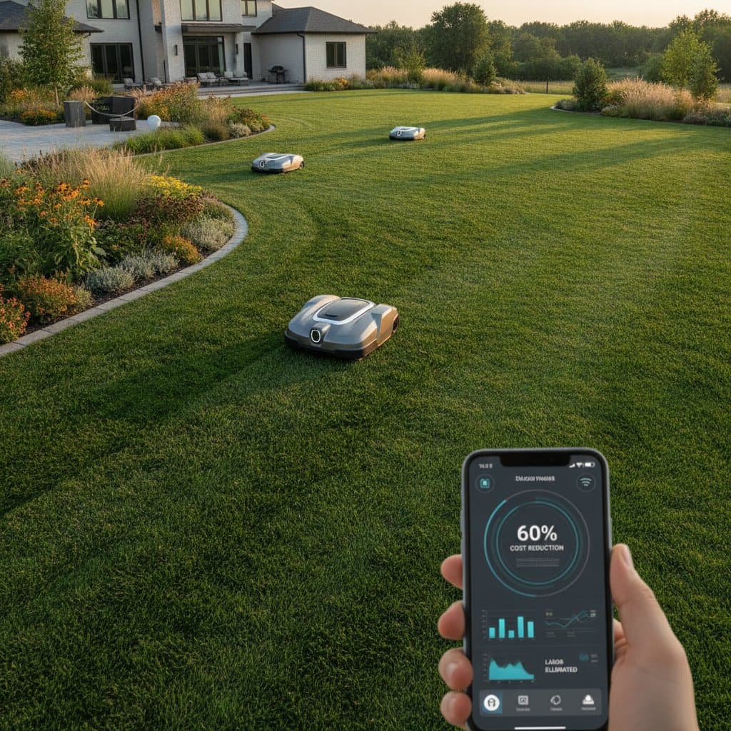 Featured image for Robotic Mowers Cut Lawn Costs 60% With Smart Tech